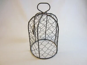3 X Drahtglocke Drahthaube Grau 13 X 13 X17 cm - Picture 1 of 2