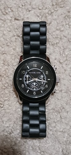 Orologio Uomo Michael Kors Runway Quarzo Nero CINTURINO ACCORCIATO per misure più piccole