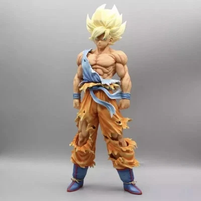 Action Figure Dragon Ball Z Goku Super Sayan 28cm Statua Da Collezione New Anime - Immagine 1 di 4