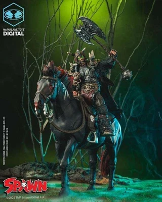 McFarlane Spawn: The Dark Ages Spawn the Bloodaxe with Horse - Immagine 1 di 4