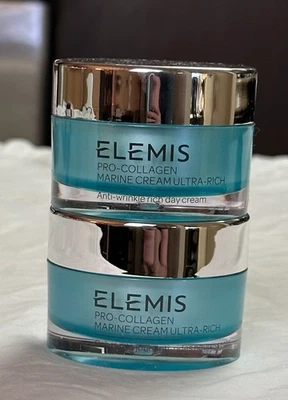 (2) Elemis Pro-Collagen Marine Creams 50 ml | 1.6 oz - NEVER USED - Image 1 of 4