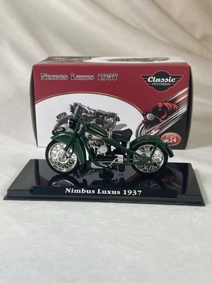 Moto Clásica Nimbus Luxury 1937 Escala 1-24 Nueva en Estuche Atlas Foto 1 de 4