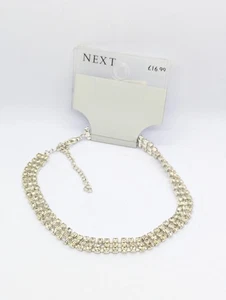 Next Strass Choker Halskette, Sparkly Statement Choker Halskette - Bild 1 von 4