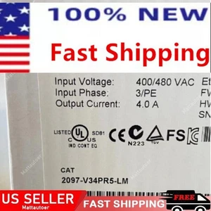 2097-V34PR5-LM /A Kinetix 350 Servo Driver  Factory Sealed AB  US Free Tax - Picture 1 of 7