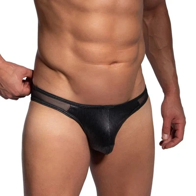 Manstore M2484 Micro Cueca Masculina Biquíni Masculino Malha Transparente Bolsa Sexy - Imagem 1 de 2