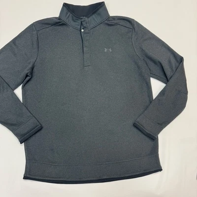 Pulôver masculino Under Armour golfe XL encaixe engrenagem fria malha carvão excelente estado usado 👀🔥 - Imagem 1 de 4