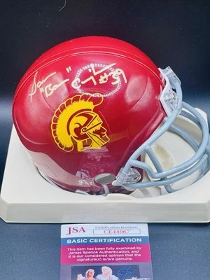 SAM BAM CUNNINGHAM SIGNED USC FOOTBALL MINI HELMET JSA COA - Image 1 of 4