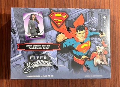 2025 Upper Deck Fleer Brilliants Superman Mega Box Trading Cards FACTORY SEALED - Image 1 of 3