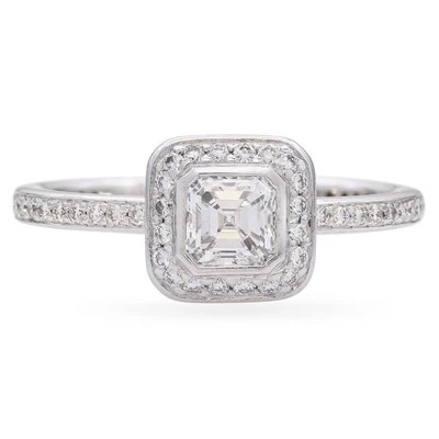 Vintage Platinum Ritani Design 1.00tcw Diamond Ring - Image 1 of 4