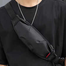 Men's Sling Backpack Oxford Waterproof Outdoor Crossbody Bag Daypack Waist Pack