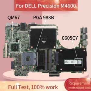 For DELL Precision M4600 Intel QM67 motherboard CN-0605CY 0605CY 605CY Test Good - Picture 1 of 5
