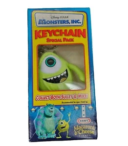 Monsters Inc Vintage Disney Pixar Kraft Macaroni and Cheese Mike Keychain New - Picture 1 of 8