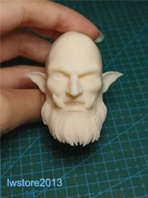 Cabeza de barba de duende monstruo 1:6 esculpida tallada para figura de acción masculina de 12" juguetes corporales Foto 1 de 4