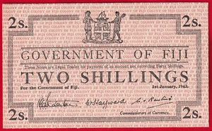 Fidschi 2 Schilling 1942 P-50 UNC - Bild 1 von 2
