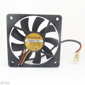 4pcs SUNON MagLev DC Cooling fan KDE1207PFV3-A 70x70x10mm 7010 DC12V 0.7W 3pin - Picture 1 of 4