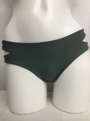 MIKOH WOMEN'S HONDURAS CUTOUT SIDE BIKINI SWIM BOTTOMS PANT GREEN LARGE NEW $118 - Image 1 of 3
