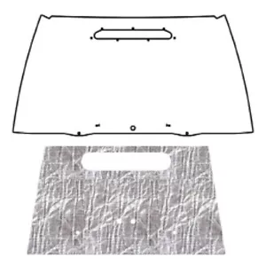 Hood Insulation Pad Heat Shield for 1996-2006 Jeep Wrangler TJ, AEV - Smooth - Picture 1 of 10