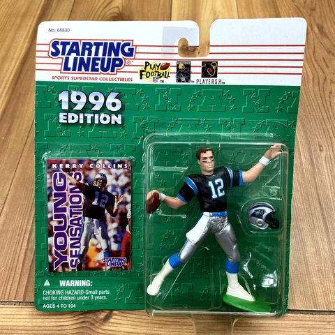 UNOPENED Starting Lineup 1996 Kerry Collins Carolina Panthers NFL Action Figure Cover