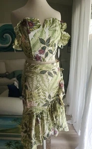 Milk & Honey LA Tropical Hawaiian Skirt & Bustier Set Small Nwt $84.99 - Picture 1 of 15