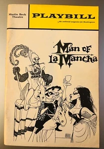 Spielzettel MAN of LA MANCHA - 1969 - Martin Beck Theater, Broadway - tolle nostalgische Werbung - Bild 1 von 8
