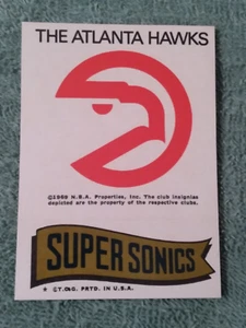 1973-74 Topps Basketball Team Stickers Atlanta Hawks/Supersonics Near Mint - Picture 1 of 1