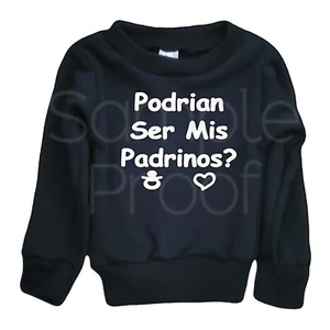 Kleinkinder Junge Mädchen Sweatshirt Podrian Ser Mis Padrinos Halloween lustig alle Größen - Bild 1 von 2