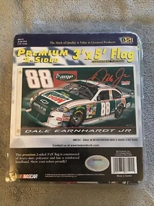New 2008 BSI Products DALE EARNHARDT JR #88 Mt Dew Retro Double Sided 3 X 5 Flag - Picture 1 of 4