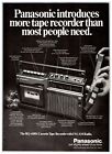 1974 Panasonic Radio Kassettenrekorder Vintage 1970er Jahre 8 Zoll x 11 Zoll Magazin Anzeige M230
