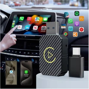 2-in-1 CarPlay & Android Auto Adapter – USB, drahtlos, Plug & Play - Bild 1 von 11