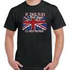 Union Jack T-Shirt Flag Offends Mens St Georges Day Great Britain England GB Top