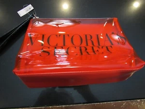Borsa cosmetica Victoria's Secret rossa Beauty Make Up Pouch! Nuovo con etichetta! - Foto 1 di 5