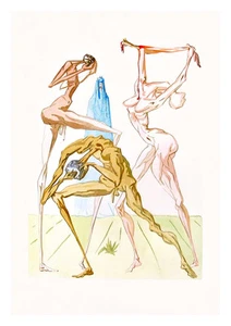 Divine Comedy Inferno 26 by Salvador Dali A4 Art Print - Picture 1 of 1