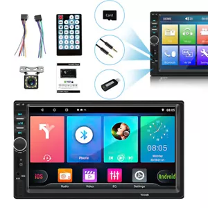 2DIN Radio de coche Bluetooth pantalla táctil 12V reproductor MP5 estéreo 7018B - Foto 1 di 13