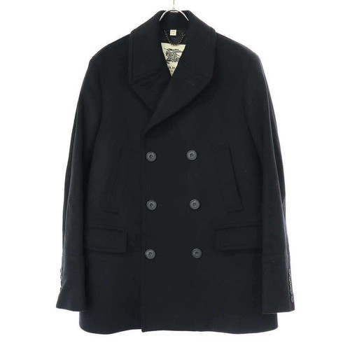 Cappotto corto Burberry LONDON lana cashmere 3877768 nero 54 usato0