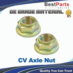 CV Axle Nut M24x2.0 Self Lock Nut-48 for Buick Cadillac Chevrolet Ford (2-pack) - Picture 1 of 7