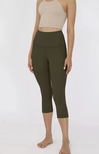 HIGH Waist Yoga Capris, Tummy Control - New - Picture 1 of 9