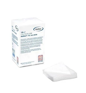 2000 MaiMed Vlieskompressen | unsteril | 4-fach | 7,5 x 7,5 cm - Bild 1 von 1