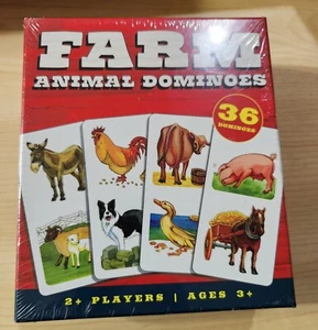 Farm Animal Dominoes Toddler Game Educational Ages 3+ Onset Media  NEW SEALED - Picture 1 of 2