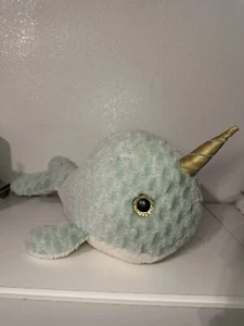 Narwal Einhorn Wal Plüschtier Stofftier Babyblau 19 Zoll - Bild 1 von 3