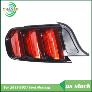 Red Tail Lights Fit For 2015-2021 Ford Mustang Lamps Left/Driver Halogen Rear - Picture 1 of 10