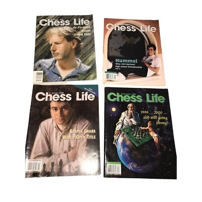 Vintage Bundle of 4 Chess Life Magazines- Jan, Aug, Oct, Dec 1999 - Image 1 of 4