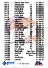 1999-00 Missouri River Otters #28 Checklist