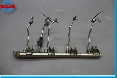 09-12 BMW F12 650i 550i 750i lado derecho pasajero riel de combustible con sensor plateado OEM Foto 1 de 4