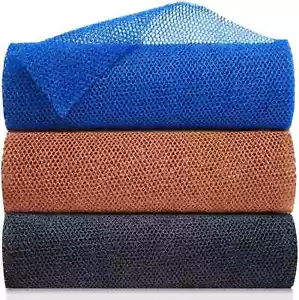 3 Pieces African Exfoliating Net African Bath Sponge Scrubbing Rag Net African - Picture 1 of 6