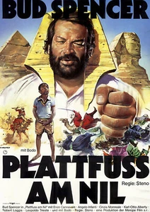 Plattfuß am Nil - Bud Spencer - Baldwin Dakile - Filmposter A3 29x42cm gerollt - Imagen 1 de 1