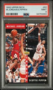 1992 Upper Deck Michael Jordan / Scottie Pippen #62 PSA 9 - Bild 1 von 2