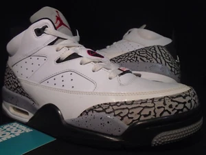 NIKE AIR JORDAN SON OF MARS LOW OG SPIZIKE WHITE BLACK CEMENT GREY FIRE RED 9 - Picture 1 of 11