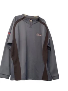 Seattle Seahawks Fleece Pullover Reebok NFL Football Gray Men's Jacket Sz 2XL - Picture 1 of 12