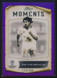 2022-23 Topps Finest UCL Moments AC Milan Legend Frank Rijkaard Purple /299 - Picture 1 of 2