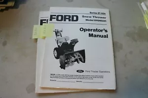 Ford 09GN5241 Snow Thrower Operator's Manual - Picture 1 of 1